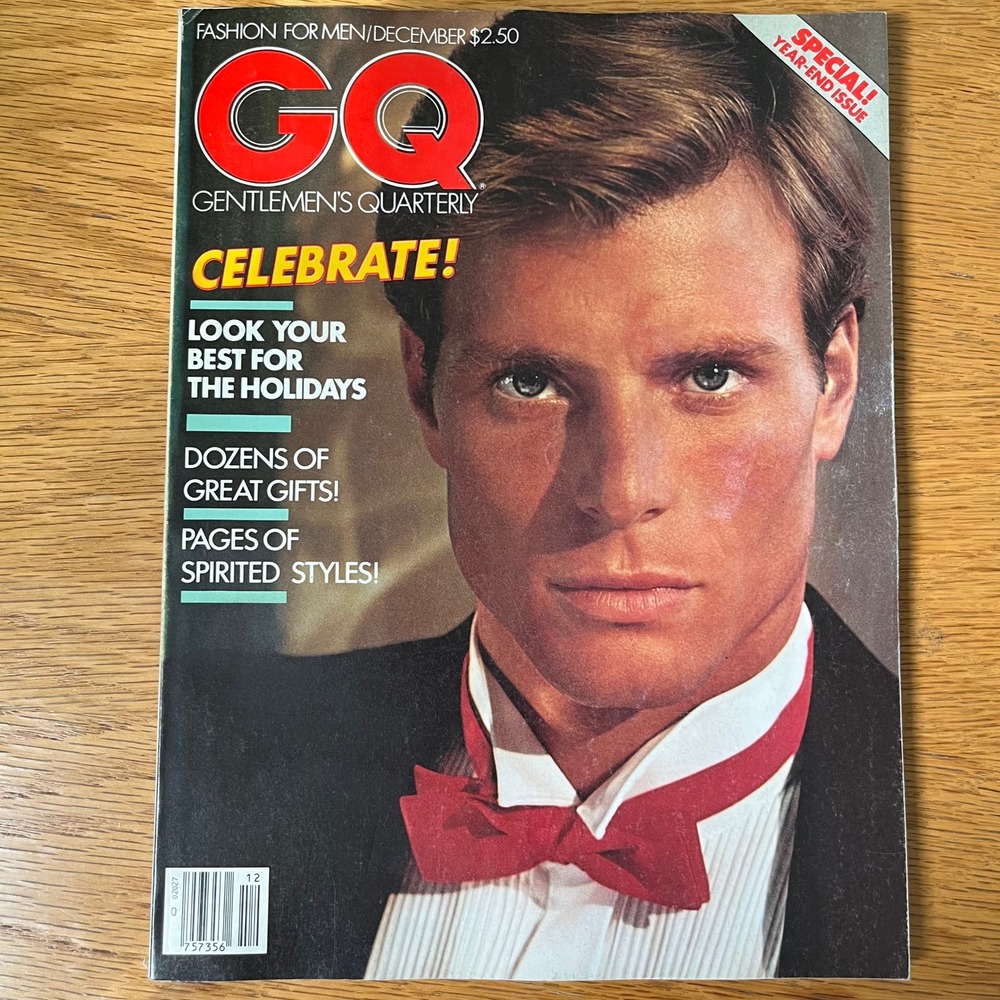 Vintage GQ Magazine December 1981 Special Year End Issue Mens Rick Edwards retro